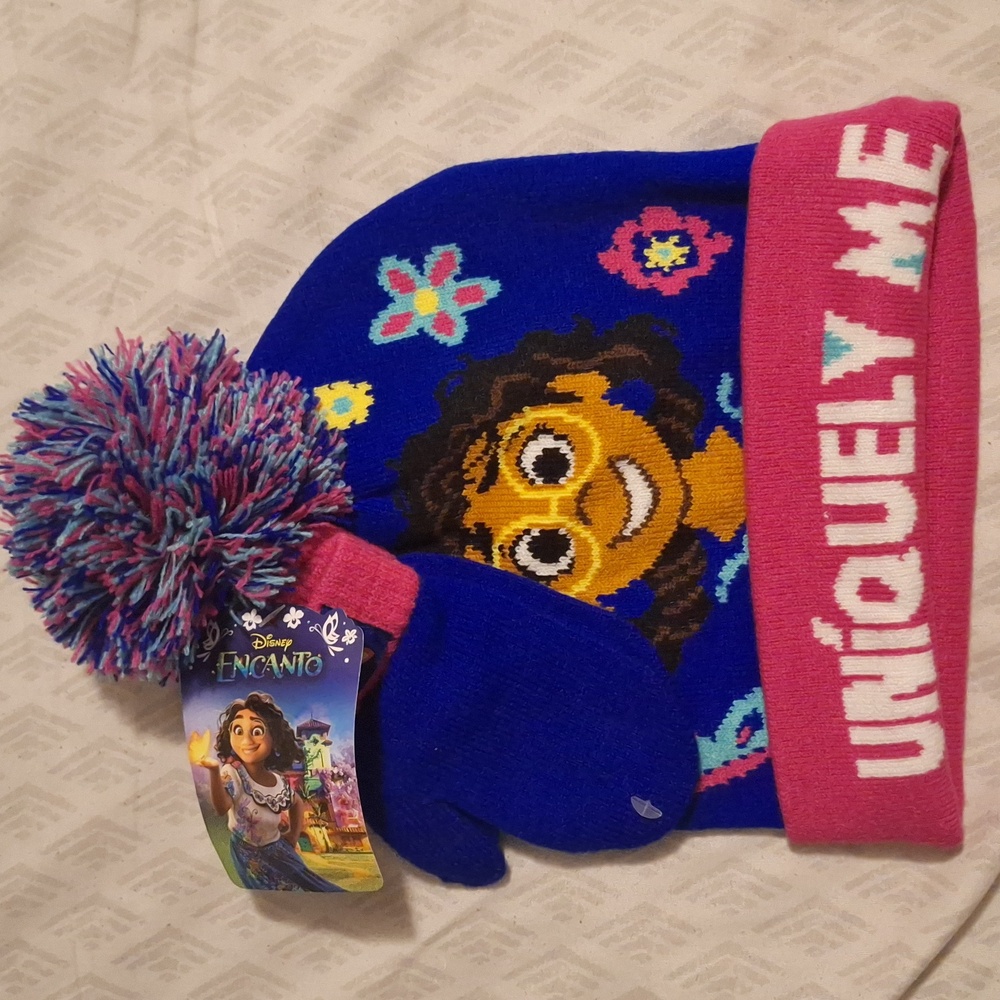 disney, hat, bonnet, new, warmer, with gloves,disney ENCANTO